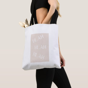 Blah Blah Blah Tragetasche – Lustiges Minimalistis Tasche