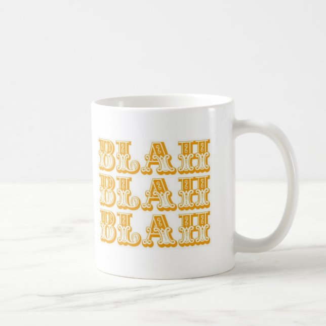 Blah - blah Kaffee-Tasse Kaffeetasse (Rechts)