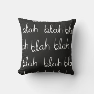 Blah blah nahtloses Muster.  Kissen