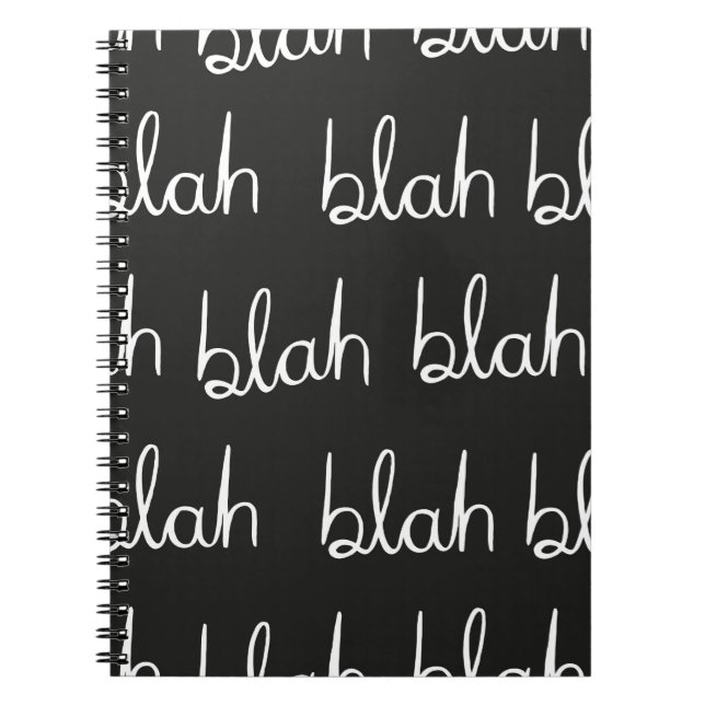 Blah blah nahtloses Muster. Notizblock (Vorderseite)
