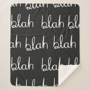 Blah blah nahtloses Muster. Sherpadecke