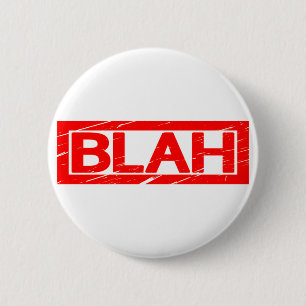 Blah Briefmarke Button