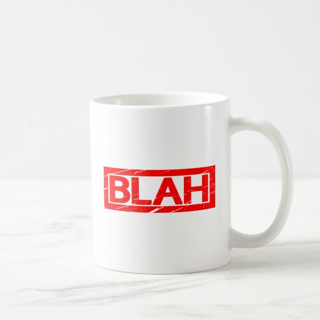 Blah Briefmarke Kaffeetasse (Rechts)