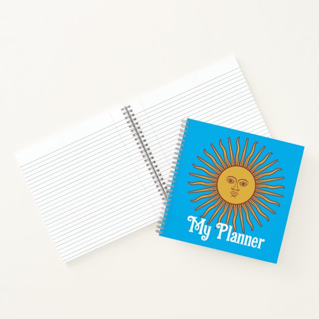 Blaing Sun Personalisiert Notizbuch (Innenseite)
