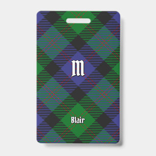Blair-Clan-Tartan-Abzeichen Ausweis