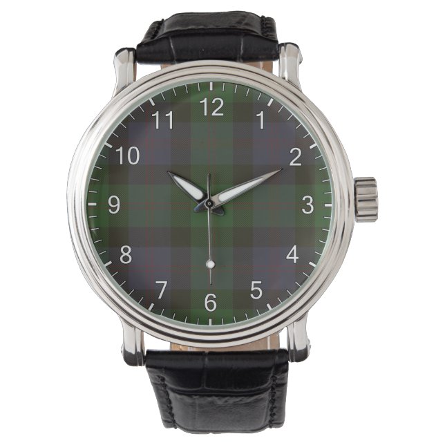 Blair Clan Tartan Armbanduhr (Vorderseite)