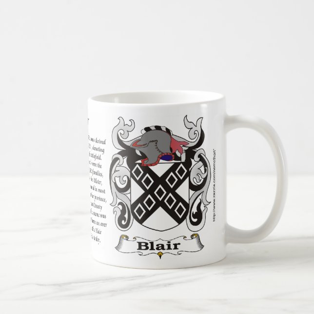 Blair-Familienwappen-Tasse Kaffeetasse (Rechts)