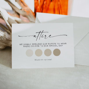 Blair Minimal Mariage Dress Code Carte d'ensemble
