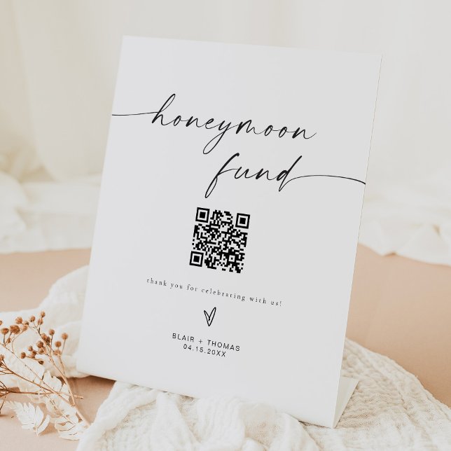 BLAIR Minimalistisch Boho Honeymoon Fund Wedding S Sockelschild (Von Creator hochgeladen)