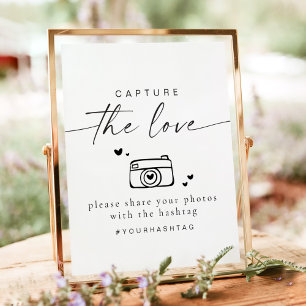 BLAIR Minimalistisch Capture the Liebe Wedding Has Poster
