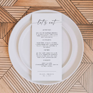 BLAIR Modern Bohemian Dîners Menu