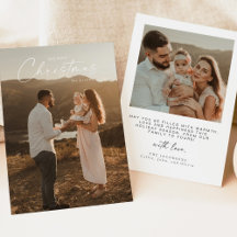 BLAIR Modern Script Einfache Weihnachtskarte Foto