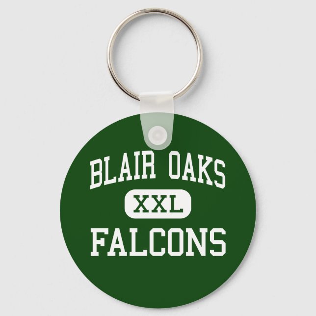 Blair Oaks - Falcons - High - Jefferson City Schlüsselanhänger (Vorderseite)