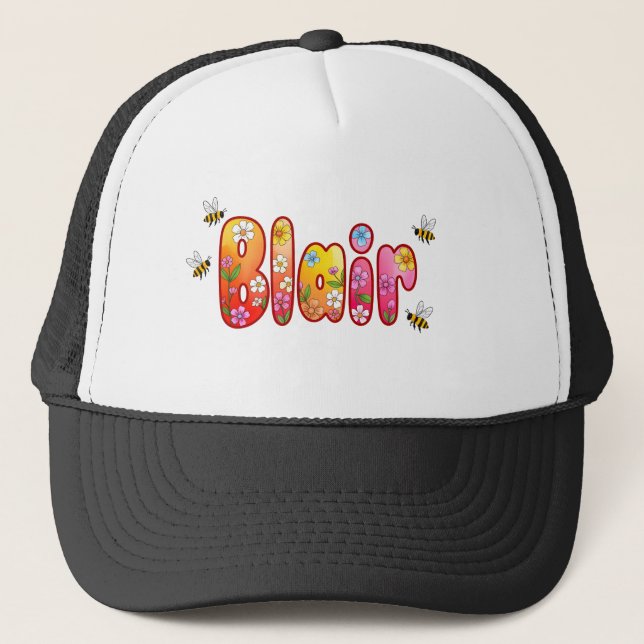 Blair - personalised hats for her truckerkappe (Vorderseite)