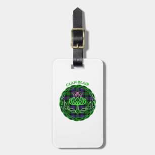 Blair Scottish Tartan Celtic Thistle Gepäckanhänger