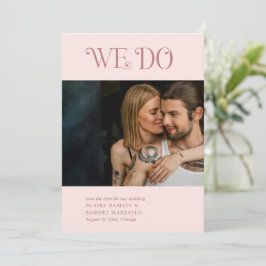 Blaire Blush Pink Moderne Hochzeit Save The Date