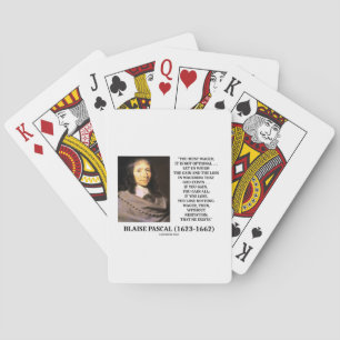 Blaise Pascal Gain Loss Wetten Gott existiert Zita Spielkarten