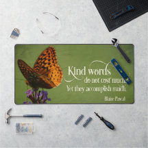 Blaise Pascal Inspiration Zitat "Kind Worte"