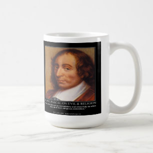 Blaise Pascal Religious Evil Zitat Kaffeetasse