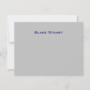 Blake Blue Silver Vielen Dank Mitteilungskarte