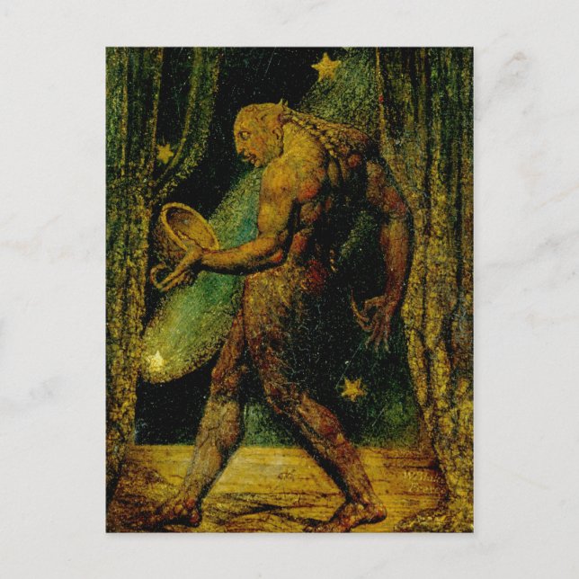 Blake Geist eines Flohs Fine Art Postkarte (Vorderseite)