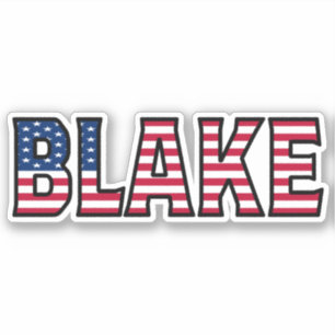 Blake Name Vorname USA Sticker Stickerset