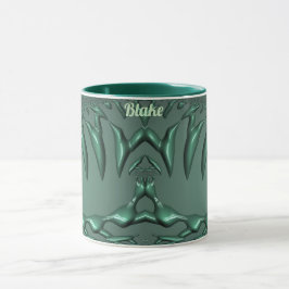 BLAKE ~ Zany 3D Fraktal ~ Green 3D Tasse