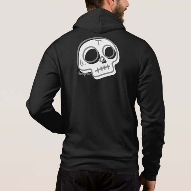 Blakgraz Cartoon Skull Hoodie (Rückseite)
