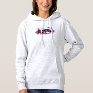 Blakgraz Lila & White Paint Brush Hoodie