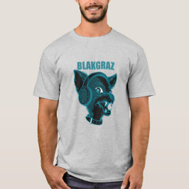 Blakgraz Lucy der Hund mit Kopfhörer T - Shirt