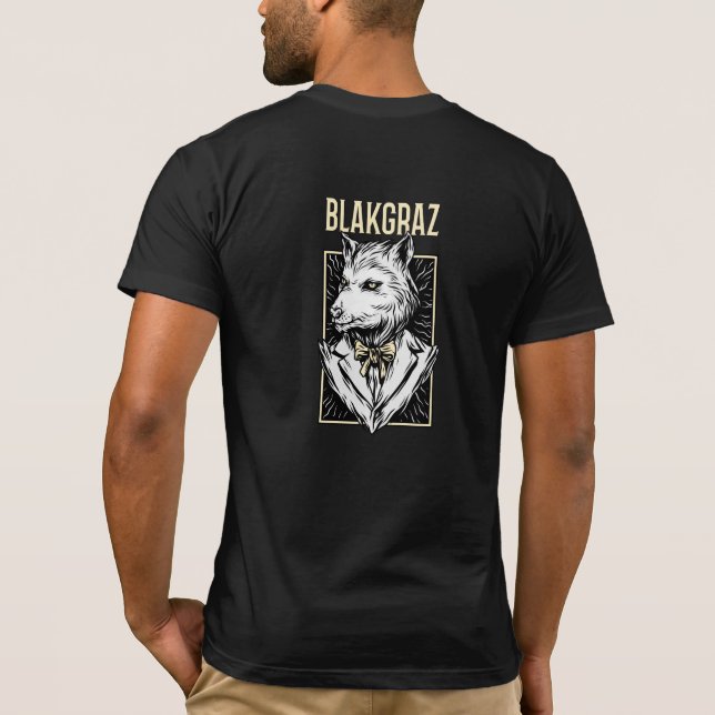 Blakgraz Werewolf Portrait Hoodie T-Shirt (Rückseite)