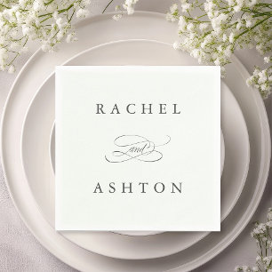 Blale Green Simple Elegante Wedding Napkins Serviette