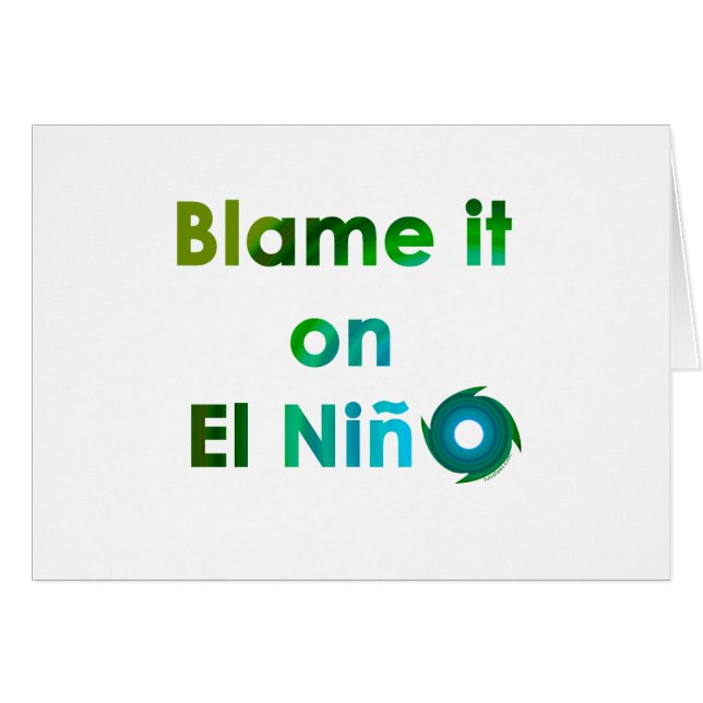 Blame El Nino (Vorderseite (Horizontal))