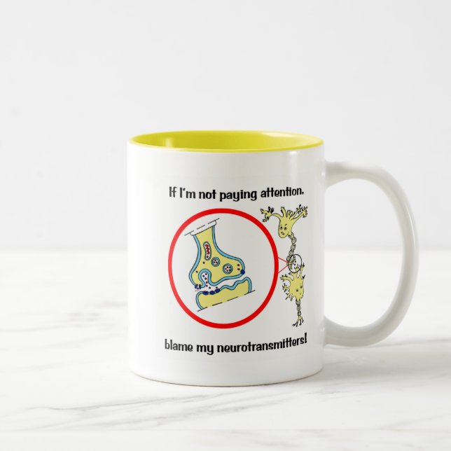 Blâmer les neurotransmetteurs Mug (Droit)