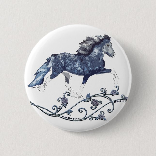 Blámóða Button (Vorderseite)