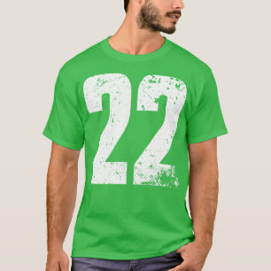 Blanc 22 Jersey Numéro Iowa BP17 TShirt