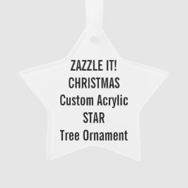 Blanc acrylique fait sur commande d'ornement