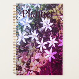 Blanc avec fleurs roses Planner