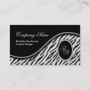 ~ blanc Bl de cartes de visite du monogramme S