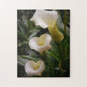 Blanc Calla Lily Fleurs Puzzle photo