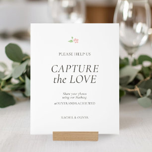 Blanc   Capturez l'Amour Table de Mariage 