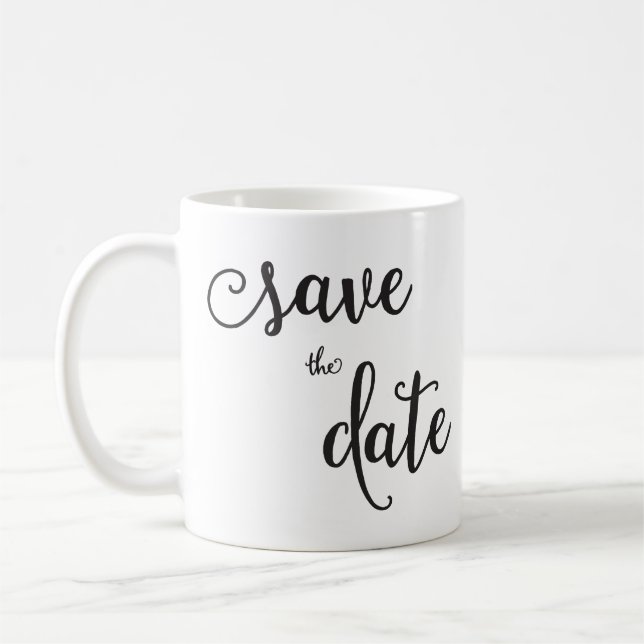 Blanc Classique Personnalisé Enregistrer La Mug De (Gauche)