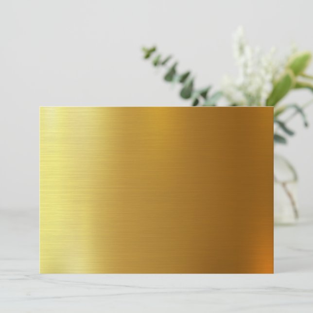 BLANC CRÉEZ VOTRE PROPRE INVITATION D'OR (Debout devant)