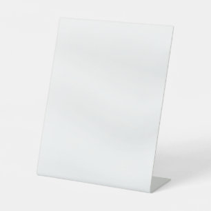 BLANC CRÉEZ VOTRE PROPRE SIGNE PEDESTAL SATIN BLAN