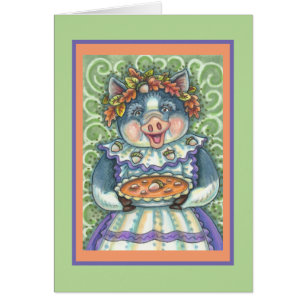 Blanc de CARTE DE VOEUX de THANKSGIVING de TARTE