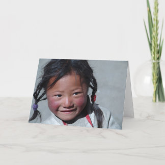 Blanc de Carte pour notes de fille de base de