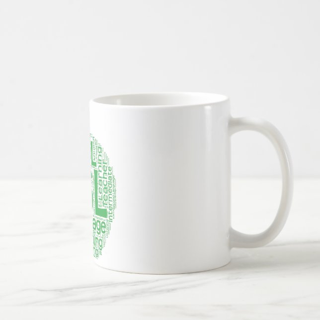 Blanc de l'EEL tasse blanche classique de 11 onces (Droite)