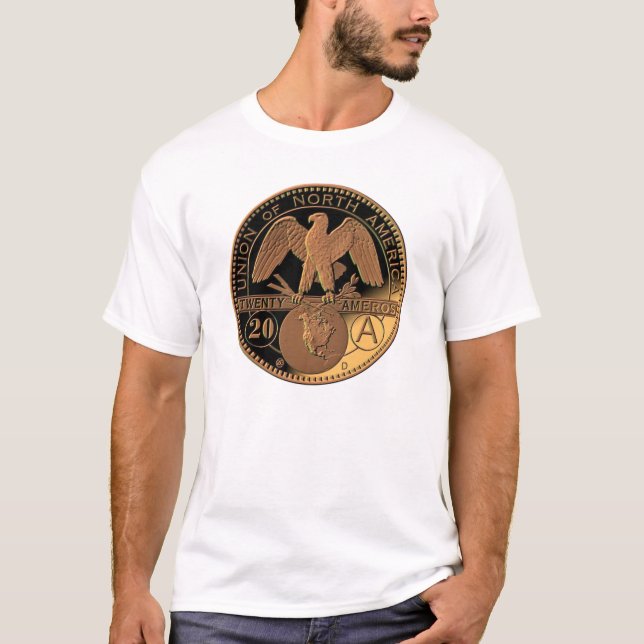 Blanc de T-shirt d'Amero (Devant)