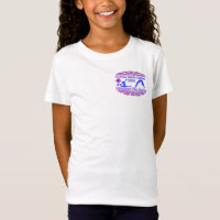 Blanc de T-shirt de camp de secousse d'été de