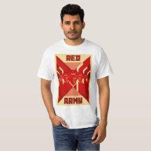Blanc de T-shirt d'hockey d'armée rouge